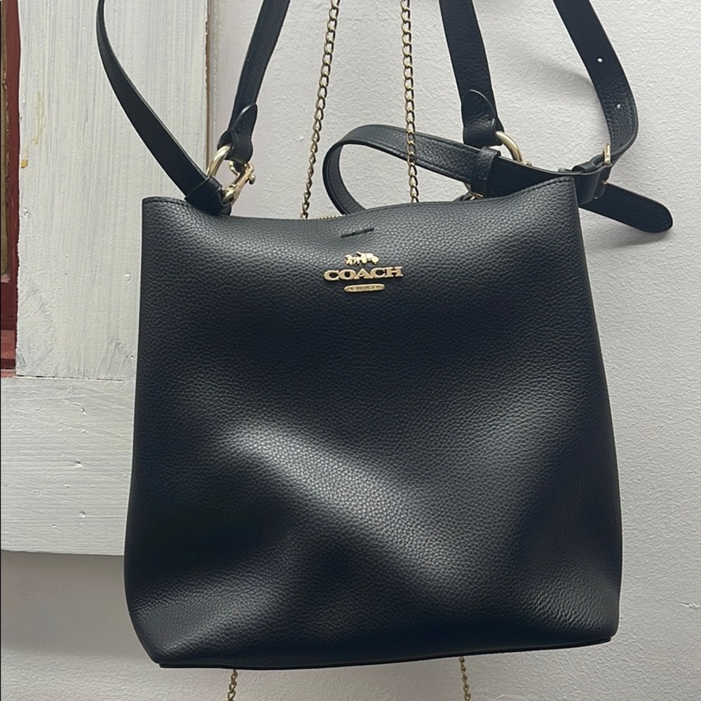 Black Coach bag.